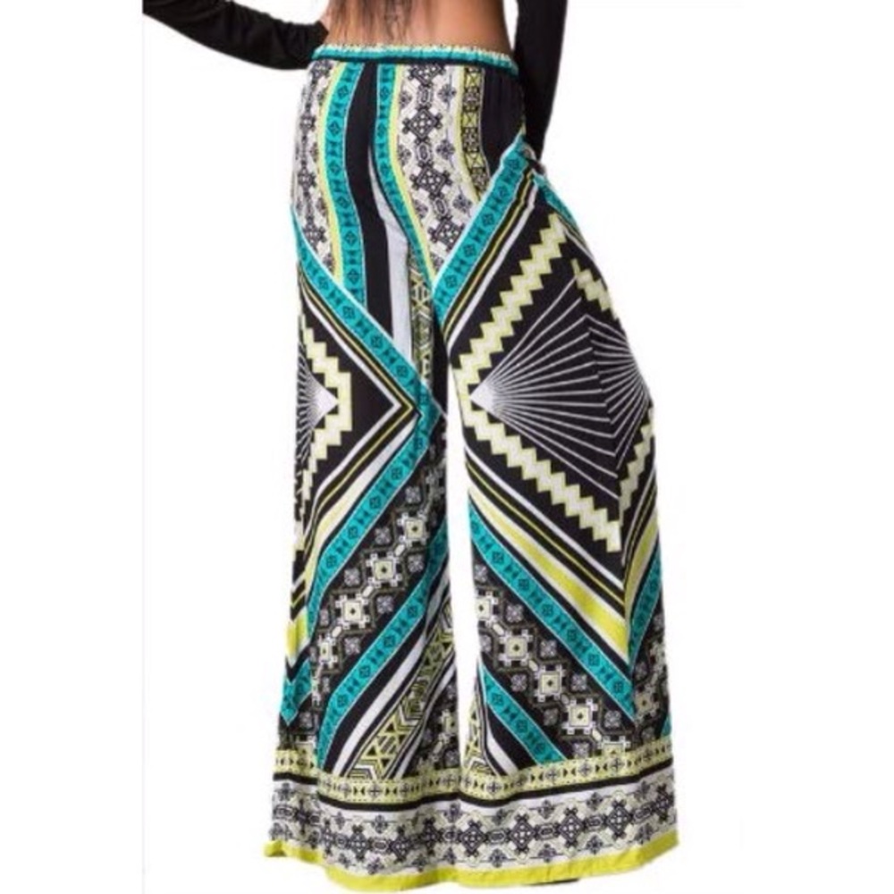 Palazzo multi color pants